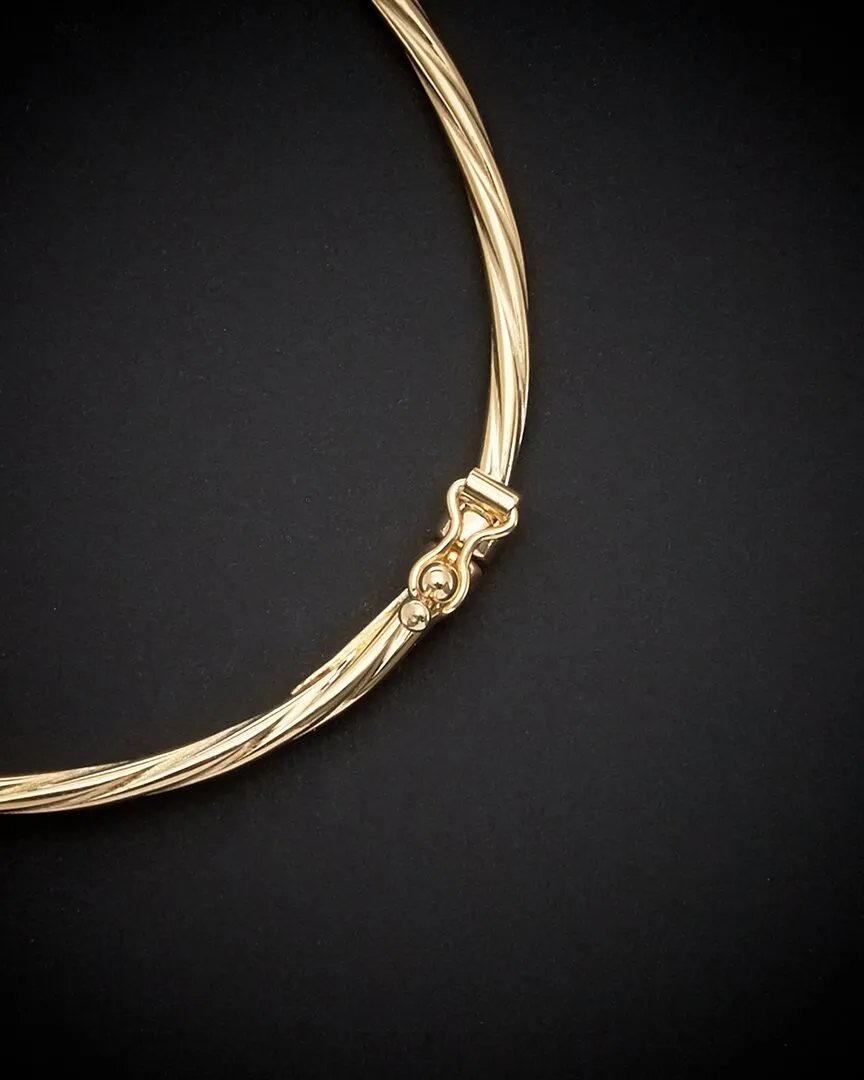 18K Italian Gold Twist Bangle