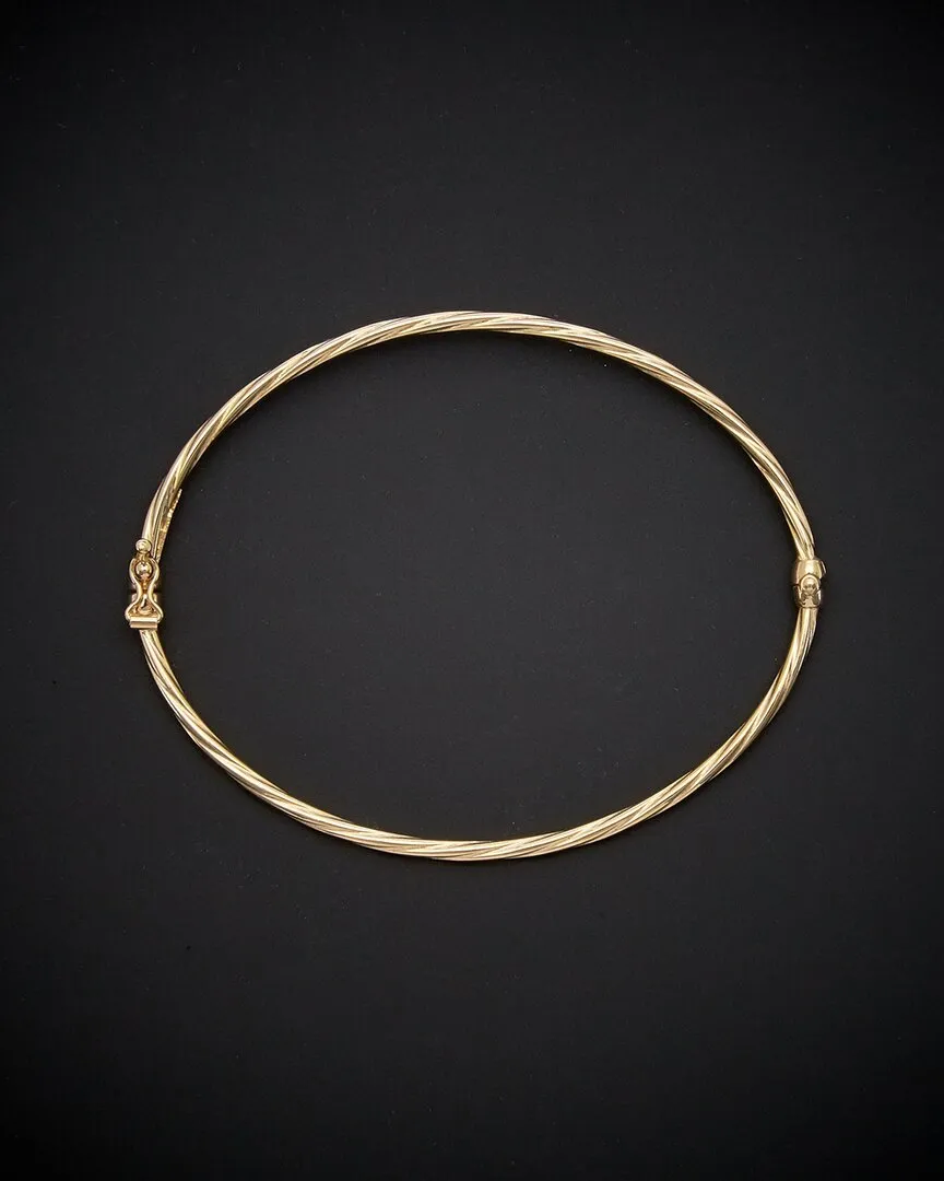 18K Italian Gold Twist Bangle