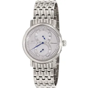 Adee Kaye Men's Mondo - G1 Silver Dial Watch - AK5665-MB-RSV