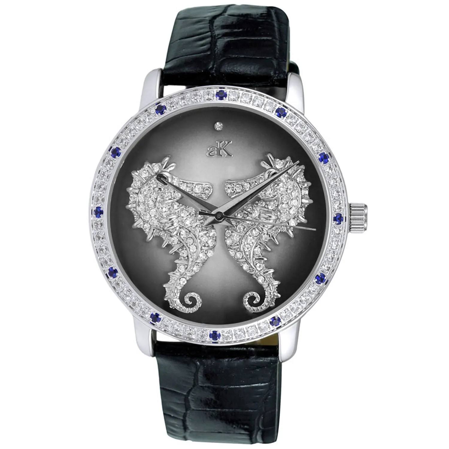 Adee Kaye Women's Seahorsee Grey Dial Watch - AK2002-LBU