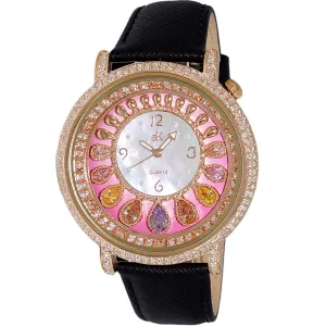 Adee Kaye Women's ?Tear Drop White Dial Watch - AK2112-LRG