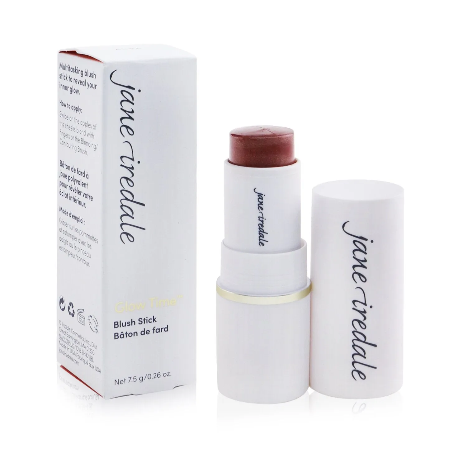 Jane Iredale Glow Time Blush Stick - # Glorious (Chestnut Red With Gold Shimmer For Dark To Deeper Skin Tones)  7.5g/0.26oz