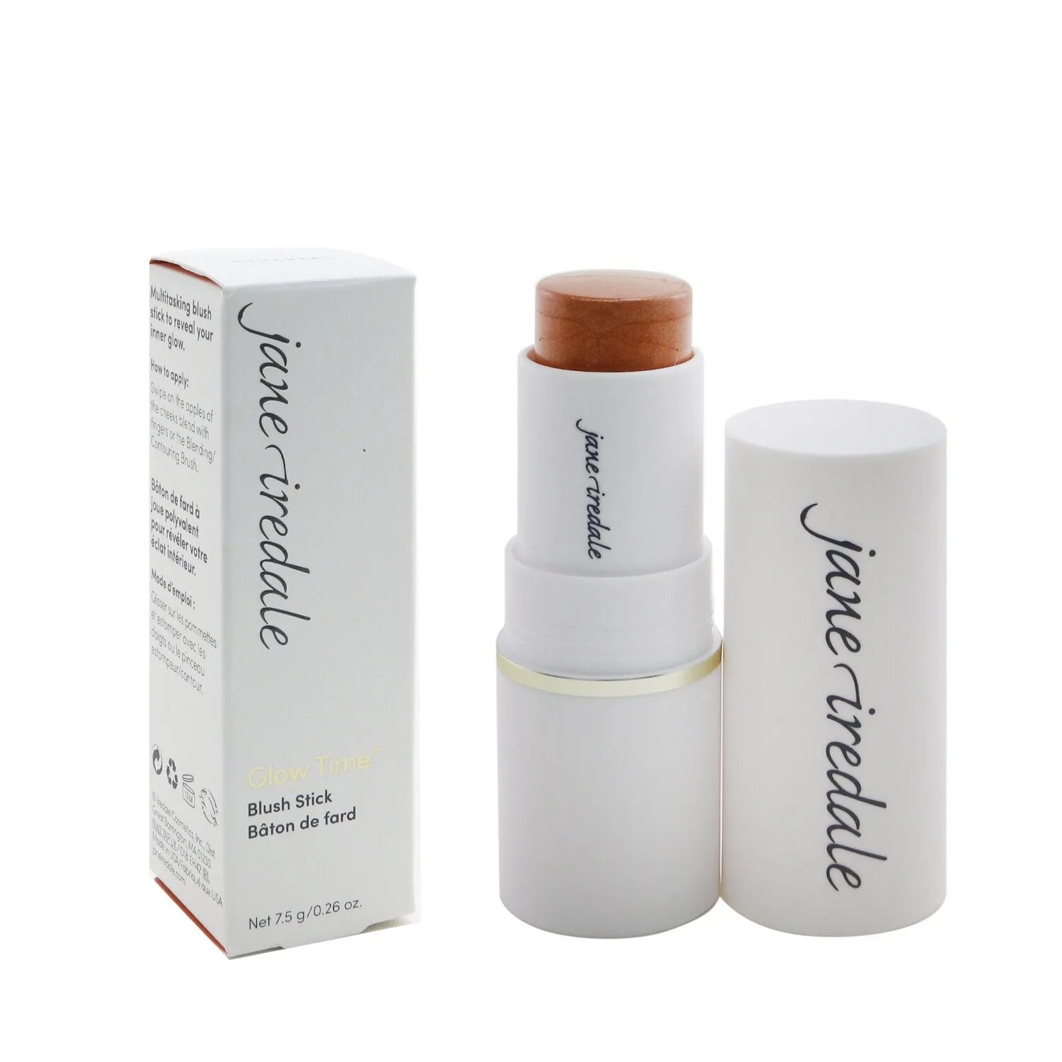 Jane Iredale Glow Time Blush Stick - # Glorious (Chestnut Red With Gold Shimmer For Dark To Deeper Skin Tones)  7.5g/0.26oz