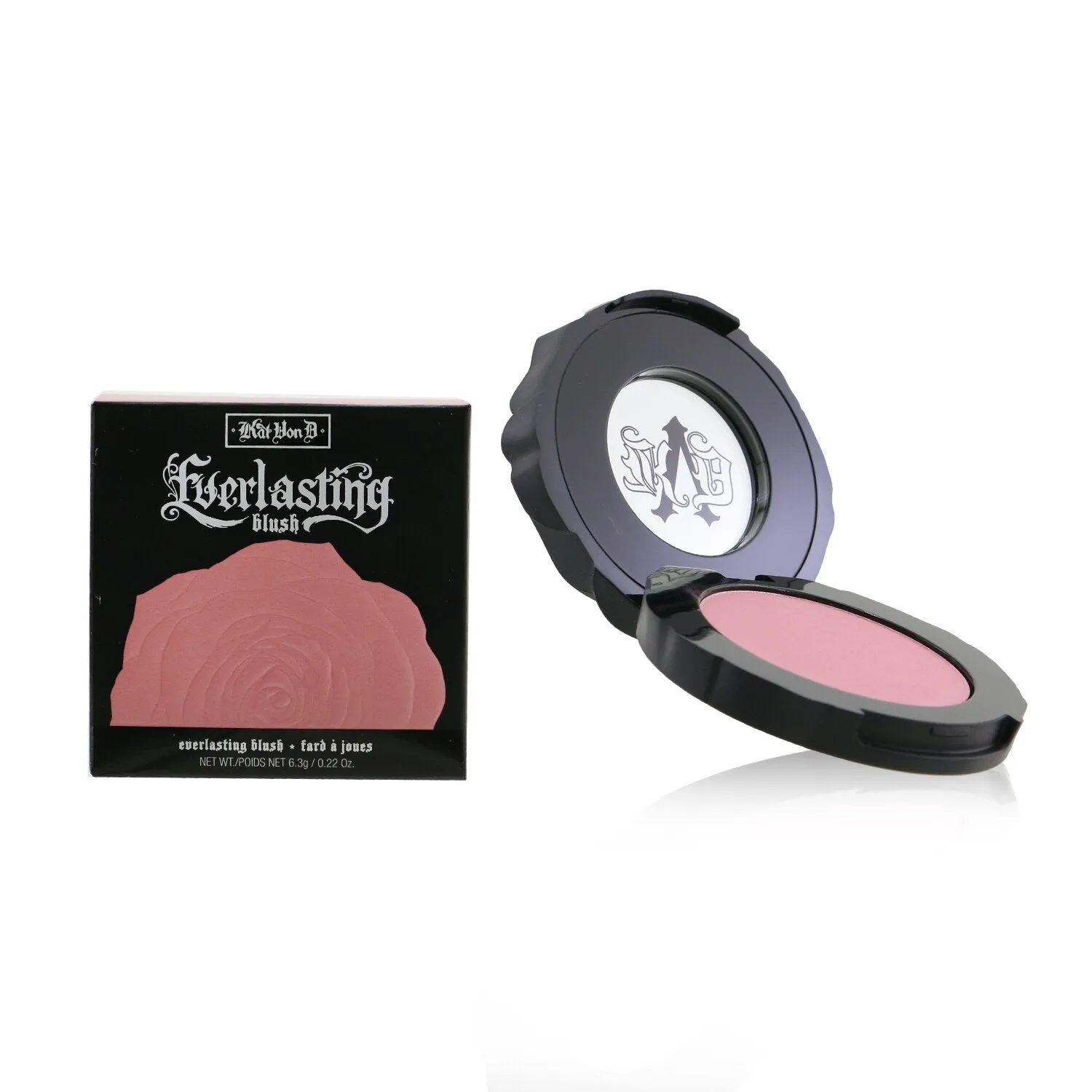 KVD Vegan Beauty (Kat Von D) Everlasting Blush - # Foxglove (Dusty Rose)  6.3g/0.22oz
