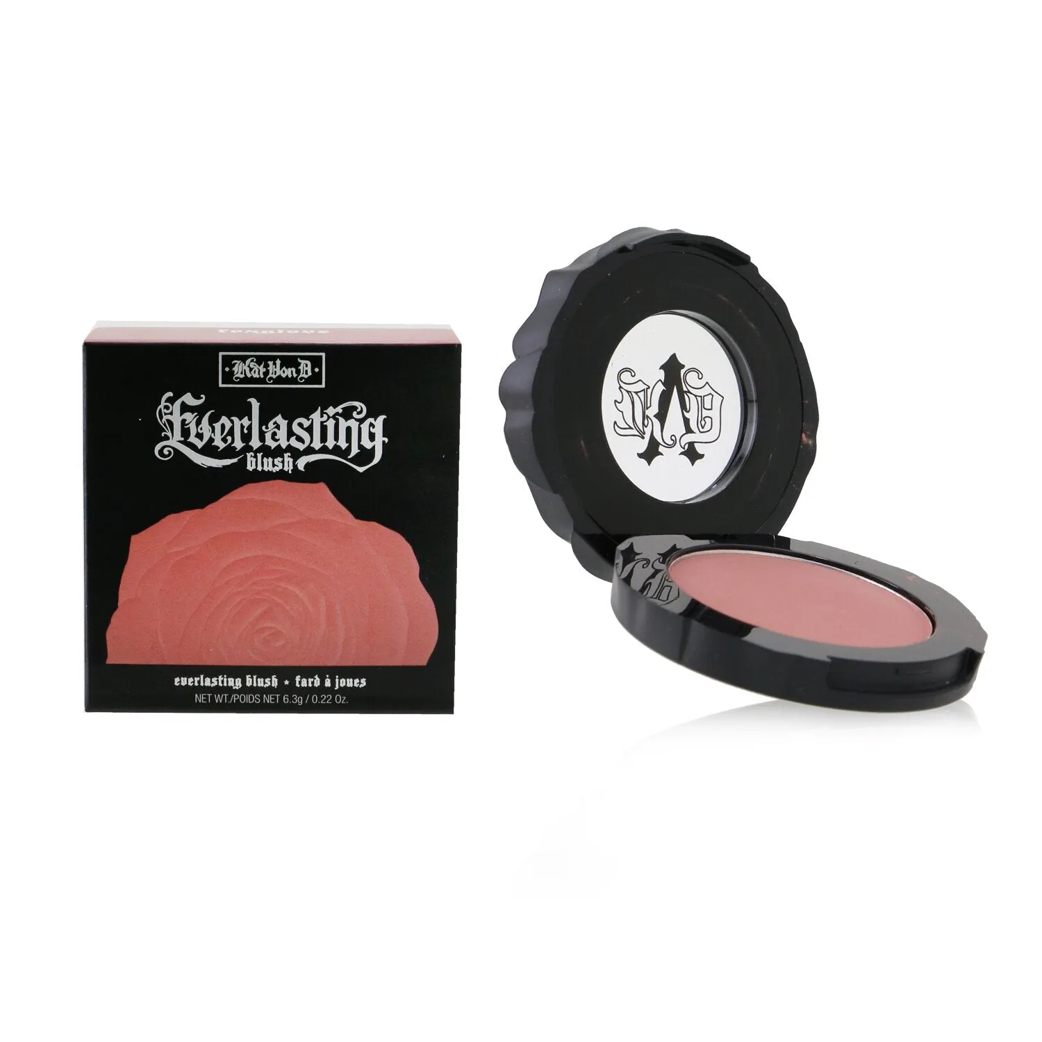 KVD Vegan Beauty (Kat Von D) Everlasting Blush - # Foxglove (Dusty Rose)  6.3g/0.22oz