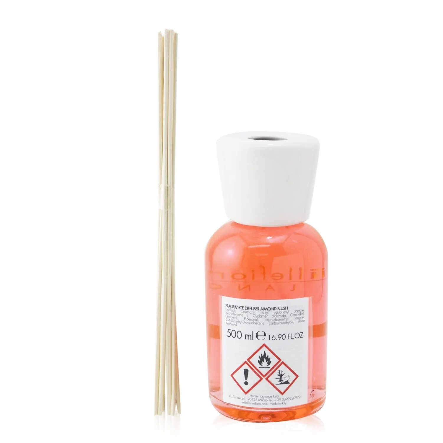 Millefiori Natural Fragrance Diffuser - Almond Blush  500ml/16.9oz