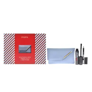 Pupa Milano Vamp! Explosive Lashes and Multiply Set by Pupa Milano for Women - 3 Pc 0.40oz Vamp! Explosive Lashes Mascara - 110 Black. 0.03oz Multiplay Eye Pencil - 09 Black. Wallet