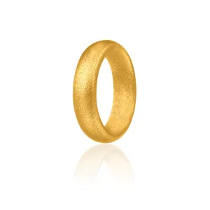 ROQ Silicone Ring - Dome Style - Gold by ROQ for Women - 8 mm Ring
