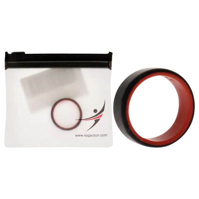 ROQ Silicone Wedding 2Layer Beveled 8mm Ring - Red-Black by ROQ for Men - 11 mm Ring